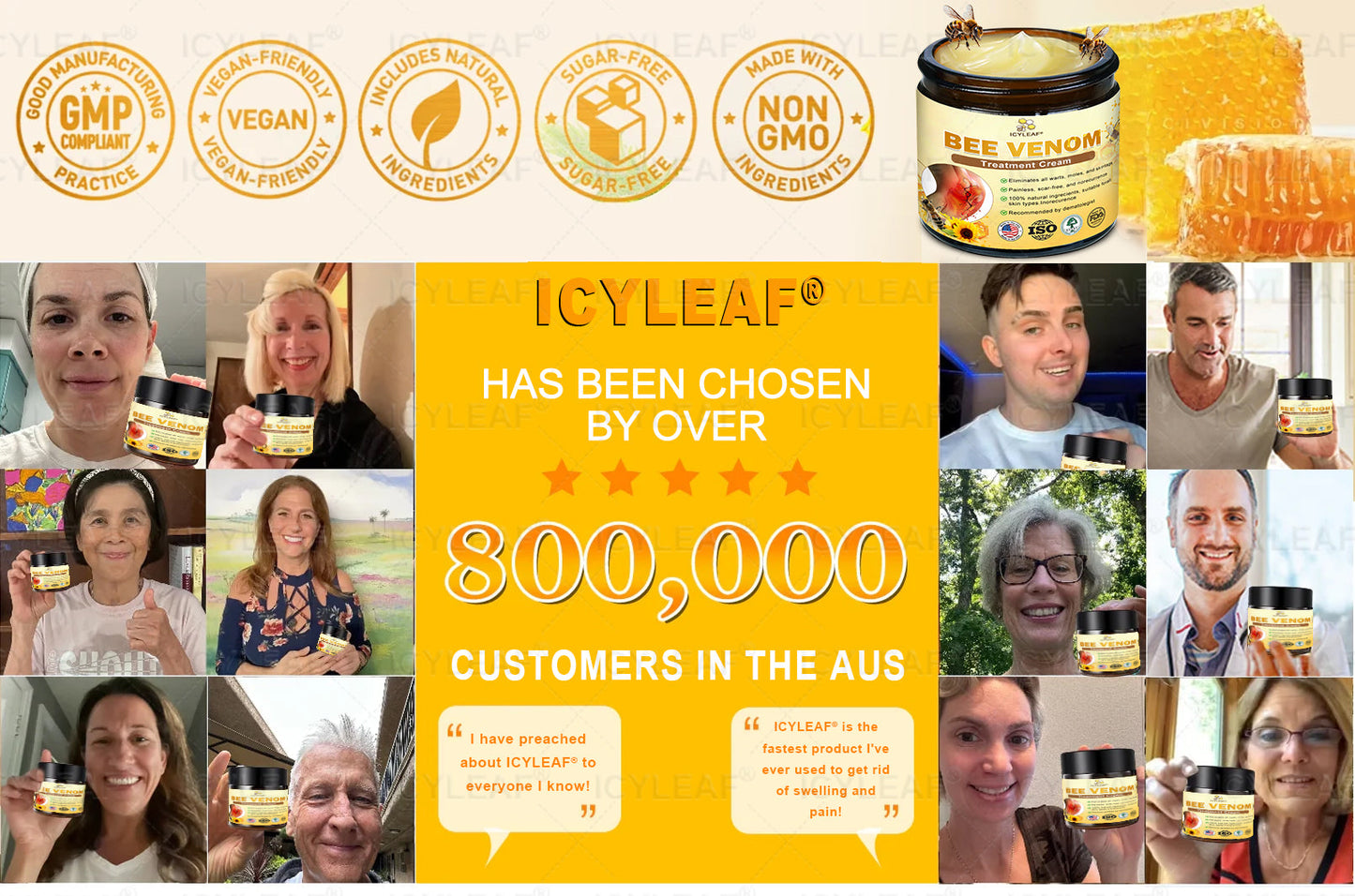 ICYLEAF@ Bee Venom Pain-Relief Bone Healing Cream 🎊🎊(Specially for older adults)