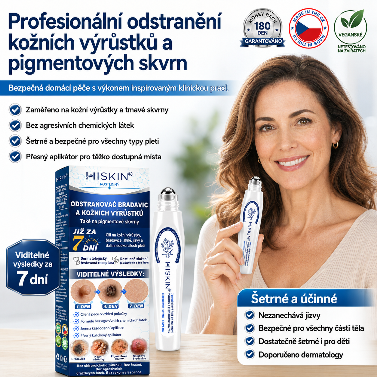 💕💕Oficiální značkový obchod | Hiskin® 7denní odstraňovač skvrn a pigmentových skvrn (Bezbolestný rollerball bez jizev)🐬（副本）